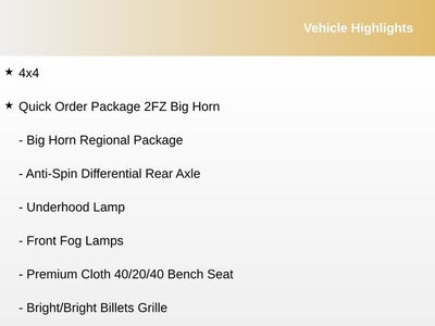 2018 RAM 2500 Big Horn