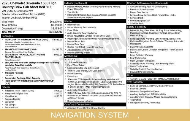 2025 Chevrolet Silverado 1500 High Country