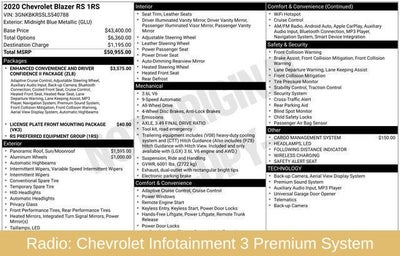 2020 Chevrolet Blazer RS