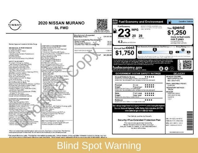 2020 Nissan Murano SL