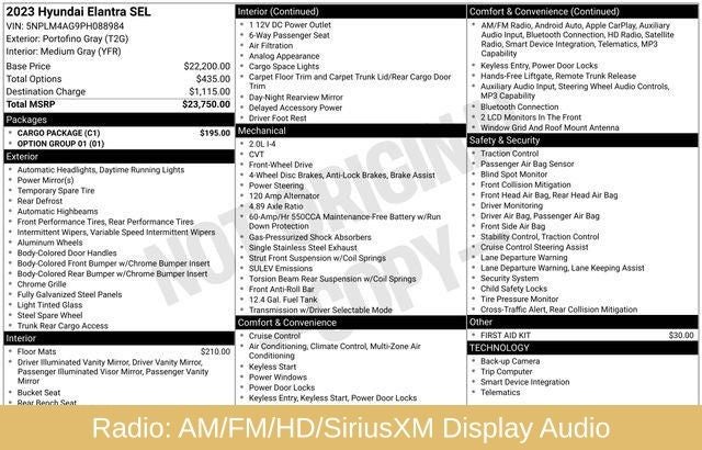 2023 Hyundai Elantra SEL