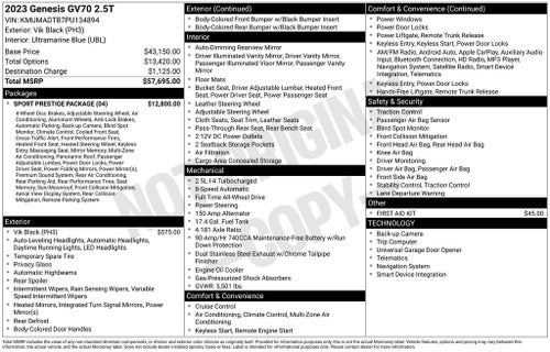 2023 Genesis GV70 2.5T