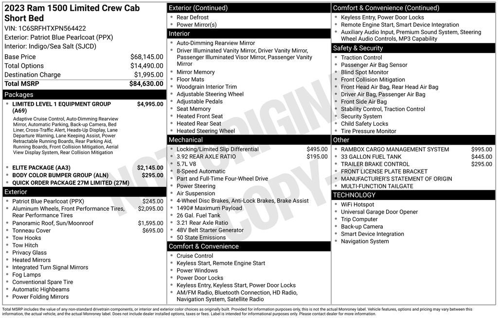 2023 RAM 1500 Limited