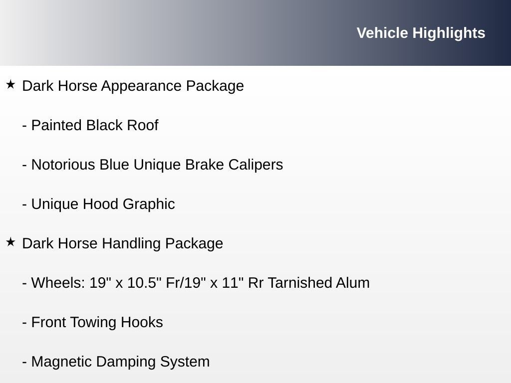 2024 Ford Mustang Dark Horse
