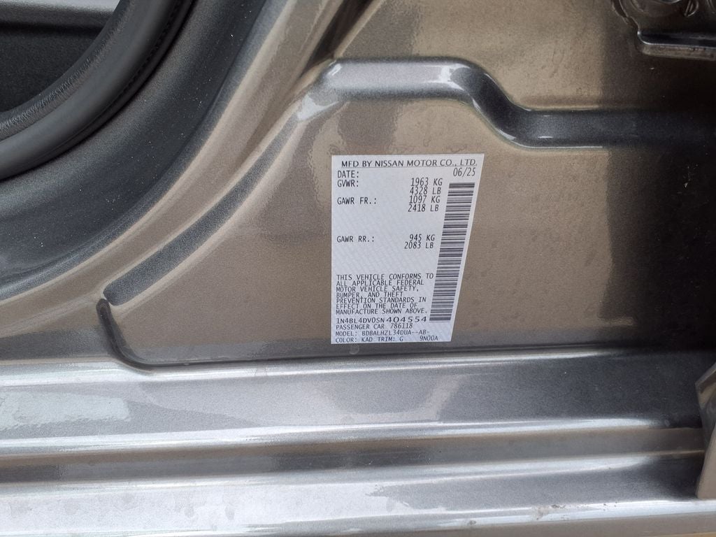 2025 Nissan Altima 2.5 SV