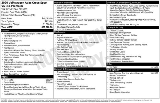 2020 Volkswagen Atlas Cross Sport 3.6L V6 SEL Premium 4Motion