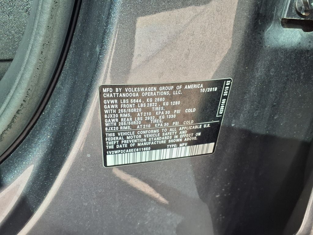 2019 Volkswagen Atlas 2.0T SE w/Technology w/Technology