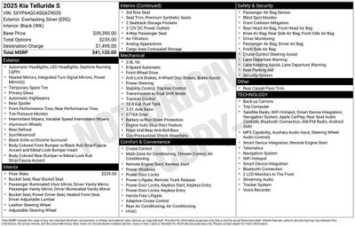 2025 Kia Telluride S