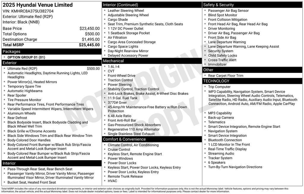 2025 Hyundai Venue Limited