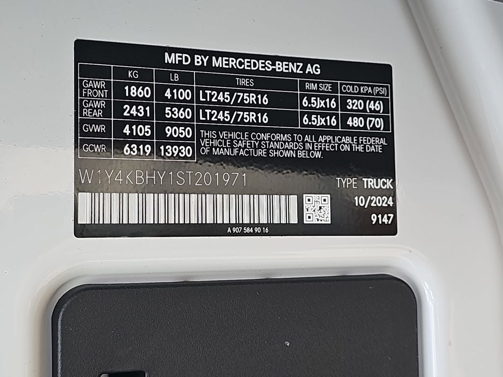 2025 Mercedes-Benz Sprinter 2500 Cargo 144 WB