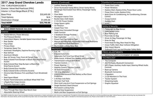 2017 Jeep Grand Cherokee Laredo