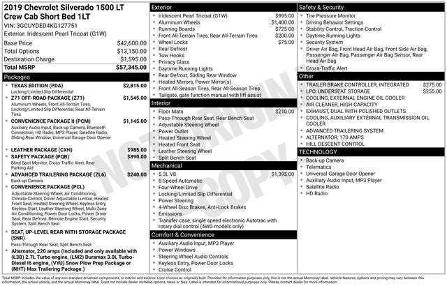2019 Chevrolet Silverado 1500 LT Texas Edition