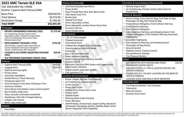 2022 GMC Terrain SLE