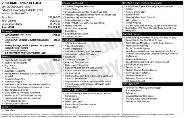 2023 GMC Terrain SLT