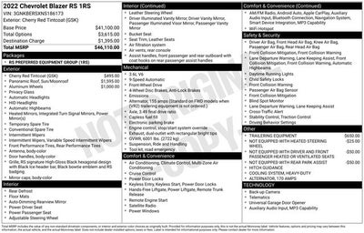 2022 Chevrolet Blazer RS