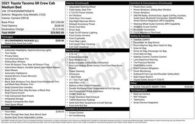 2021 Toyota Tacoma SR