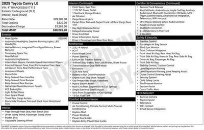 2025 Toyota Camry Base