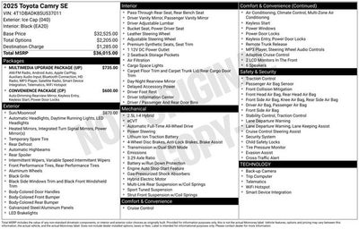 2025 Toyota Camry XSE
