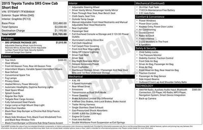 2015 Toyota Tundra SR5 4.6L V8