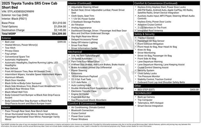 2025 Toyota Tundra SR5