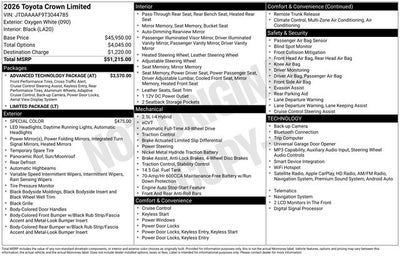 2026 Toyota Crown Limited
