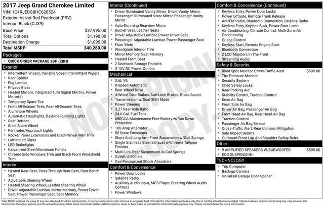 2017 Jeep Grand Cherokee Limited