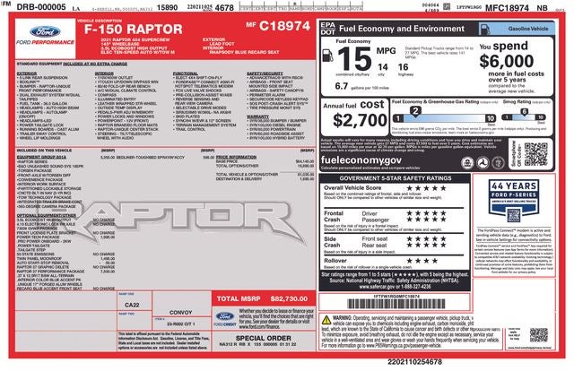 2021 Ford F-150 Raptor