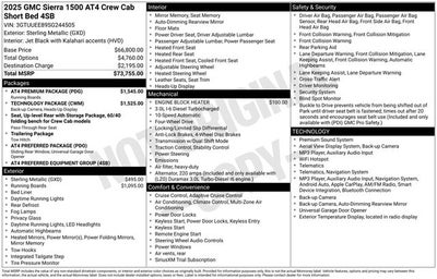 2025 GMC Sierra 1500 AT4