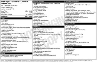 2023 Toyota Tacoma V6