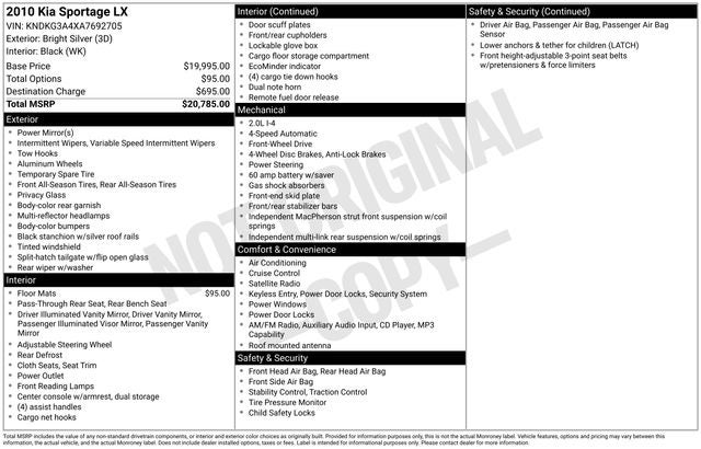 2010 Kia Sportage LX
