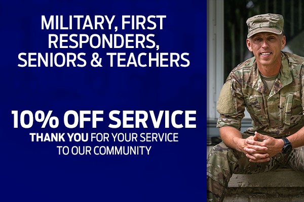 Military, First Responders, Seniors & Teachers