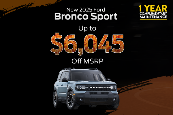 New 2025 Ford Bronco Sport