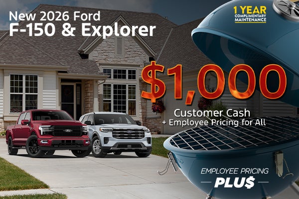 New 2026 Ford F-150 & Explorer